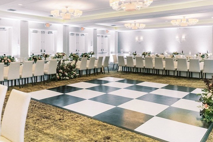 15' x 15' Black and White Dance Floor
