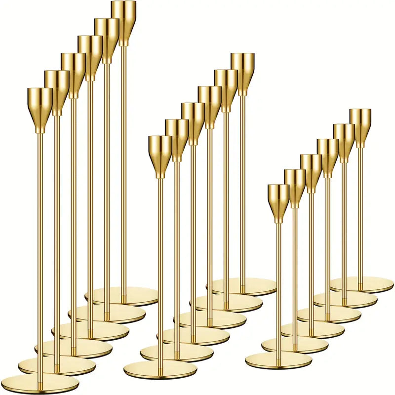 Gold Modern Candle Sticks