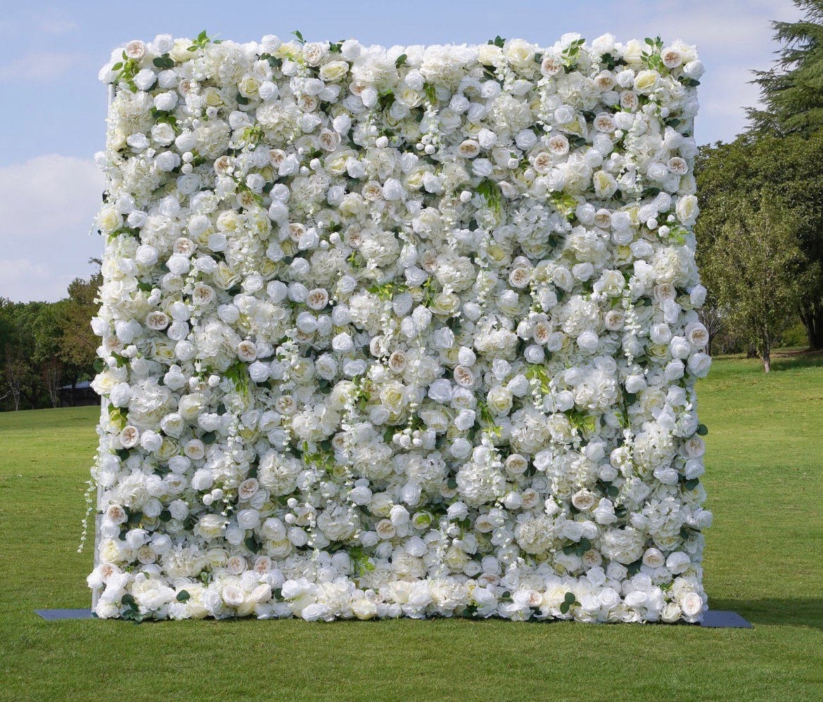 Blanc Flower Wall Backdrop