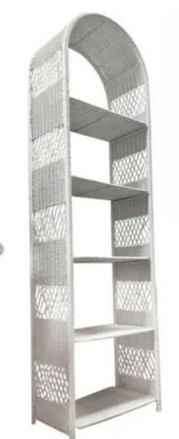 Rattan Shelf - White