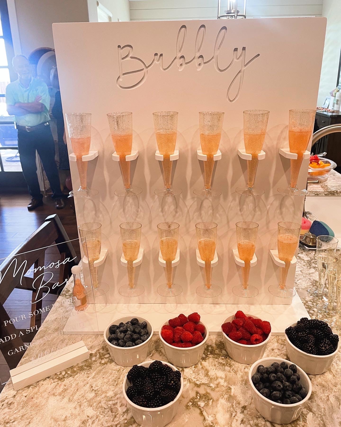 Bubbly Champagne Wall