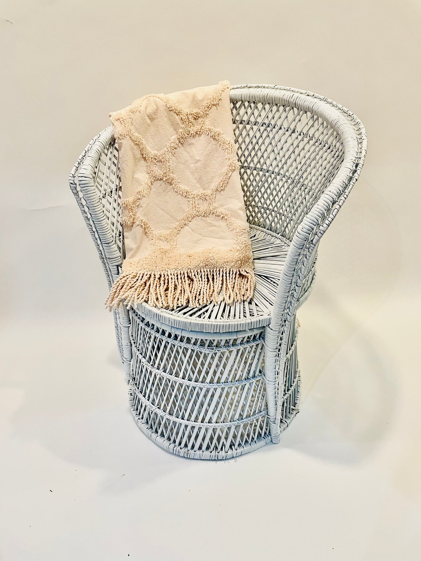 White Rattan Chair