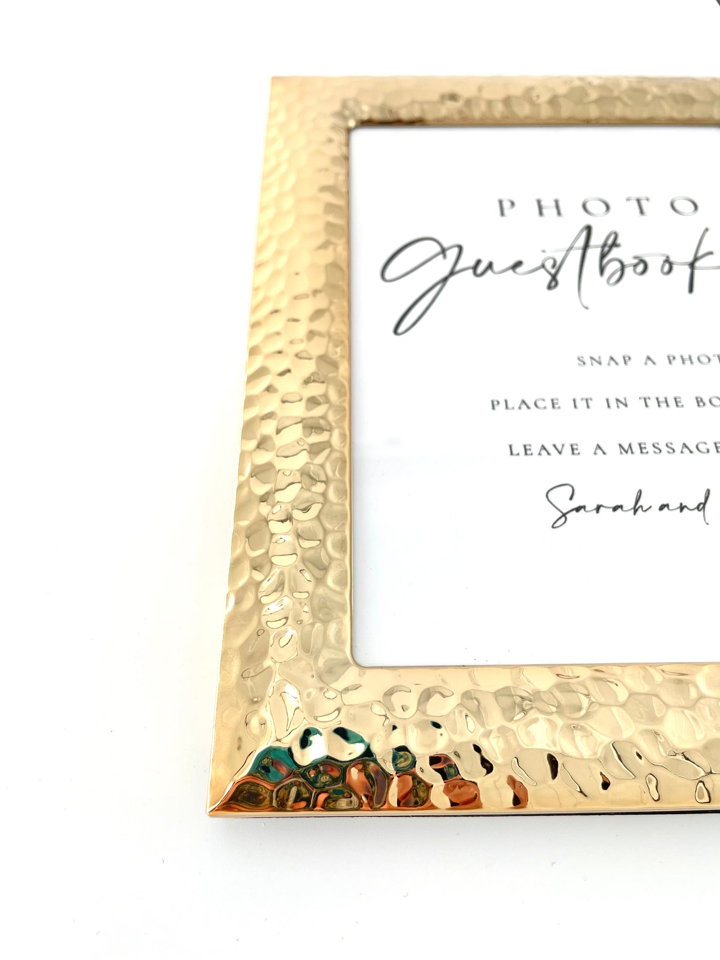 Photo Guestbook sign - Customizable