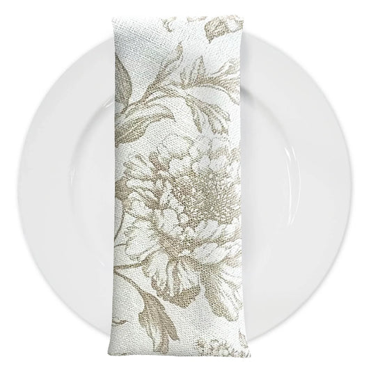 Napkins - Taupe Bloom