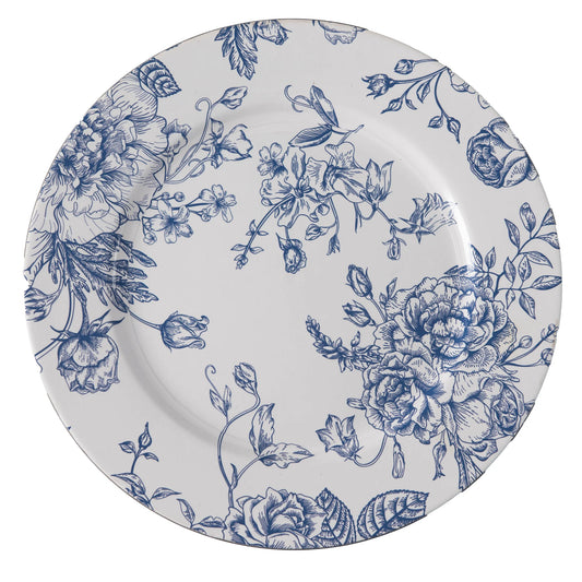 Blue French Toile Chargers