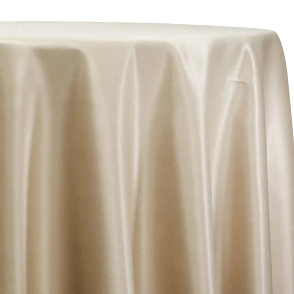 Tablecloths - Champagne Satin - Rectangle & Round