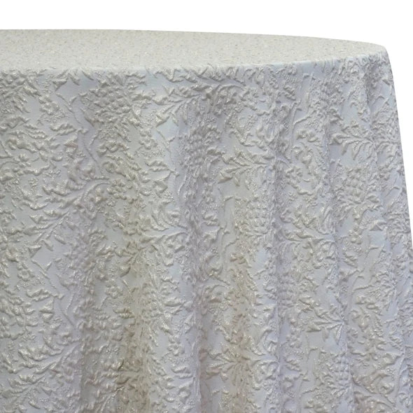 Tablecloths - Embossed Ivory - Rectangle & Round