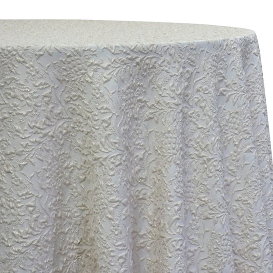 Tablecloths - Embossed Ivory - Rectangle & Round
