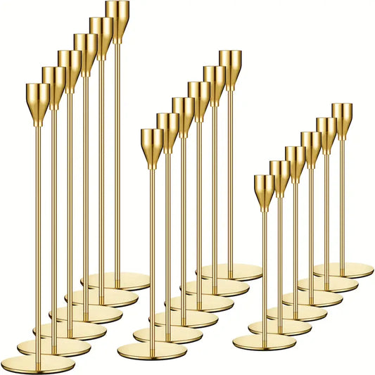 Gold Modern Candle Sticks