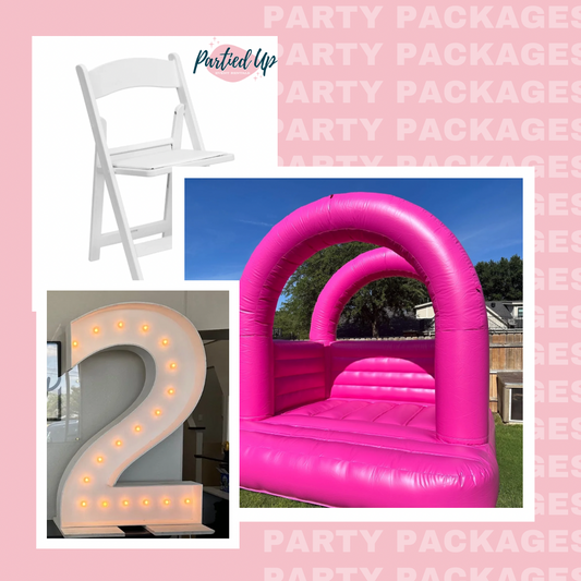 Posh Pink Bounce House - PARTY PACKAGE
