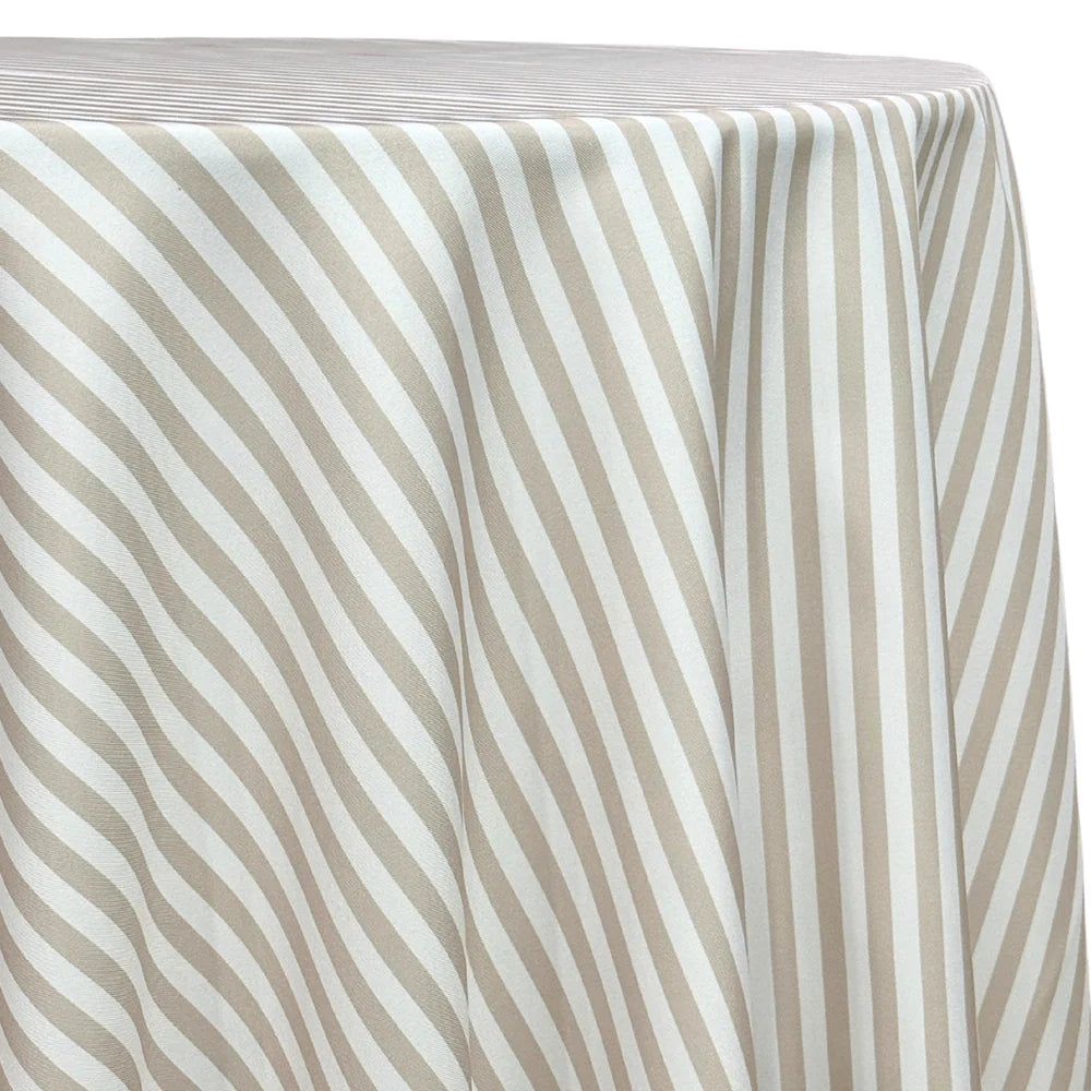 Tablecloths - Taupe Seersucker - Rectangle & Round