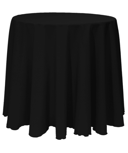 Table Cloths - Black - Rectangle & Round