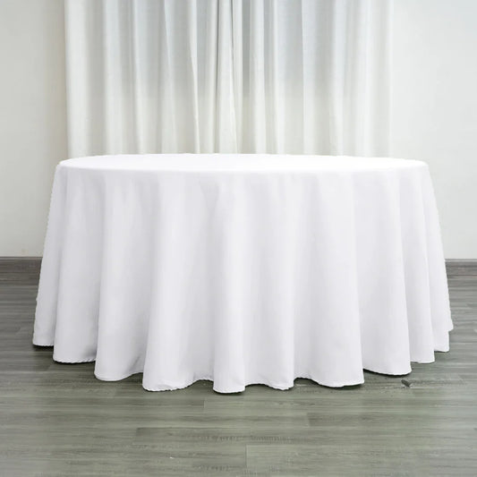 Table Cloths - White - Rectangle & Round