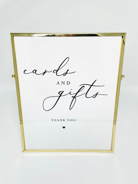 Cards and Gift Sign